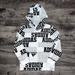 Boys Adidas Long Sleeve Hooded T-Shirt